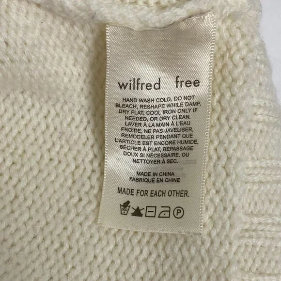 Aritzia Wilfred Free Cropped Mock Neck Merino Wool Sweater - Picture 6 of 8